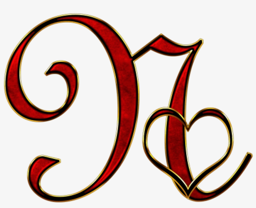 Letter N With Heart, transparent png #3224024