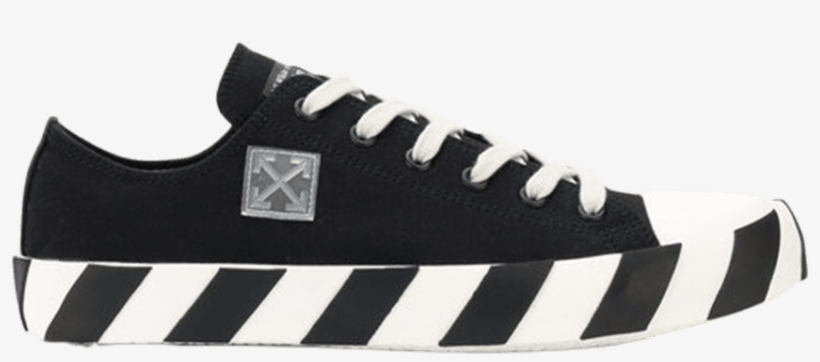 Off-white Low Striped Sneakers - Off White Sneakers Striped Sole Tennis, transparent png #3224046