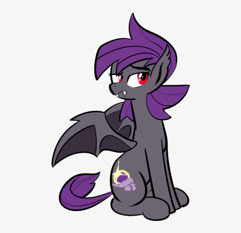 Christheblue, Bat Pony, Black Sun, Commission, Cute, - Cartoon, transparent png #3224138
