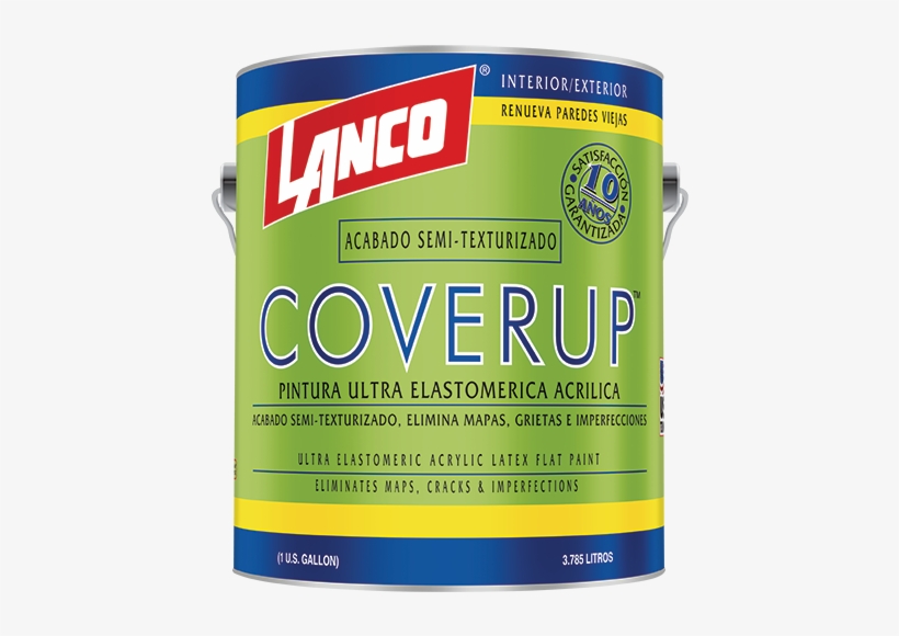 Lanco® Coverup™ Acrylic Resin Elastomeric Paint With - Lanco Ultra Durex Acrylic Waterborne Enamel 1-qt. White, transparent png #3224396