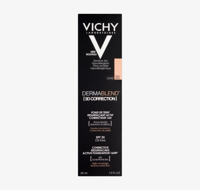 Vichy Dermablend 3d Correction Foundation 16hr Spf - Vichy Dermablend 3d Correction, transparent png #3224424
