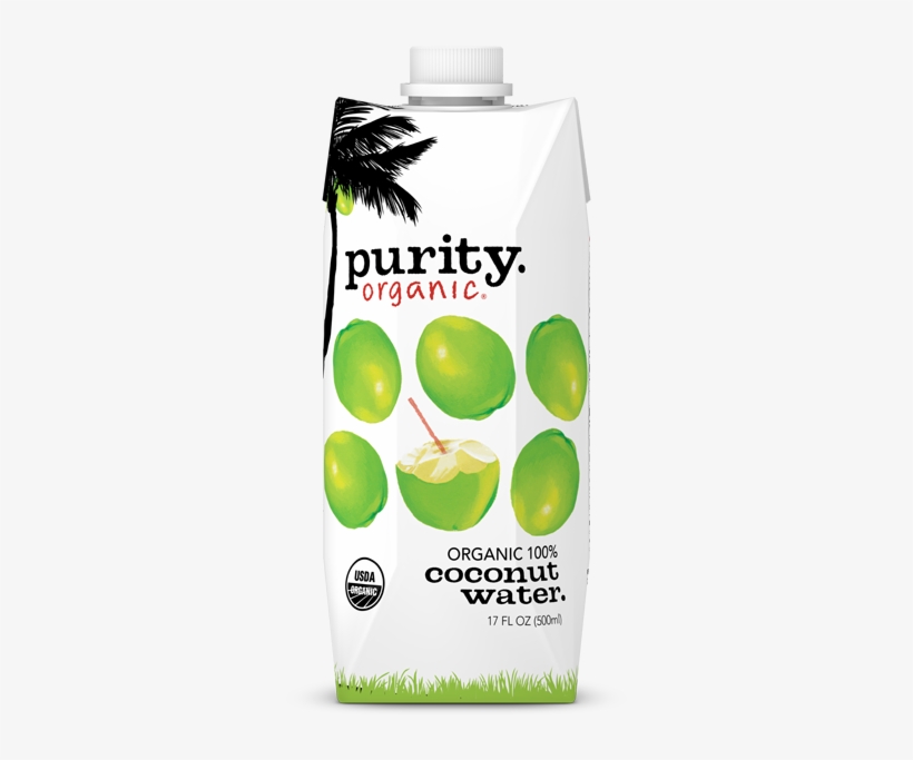 Pineapple Coconut Water Coconut Water One Liter - Purity Organic Coconut Water, transparent png #3224546