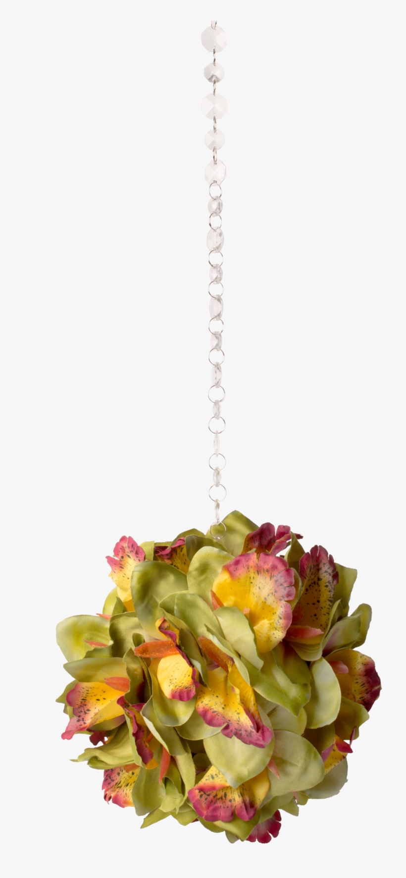 Orchid Hanging Flower Ball - Artificial Flower, transparent png #3225580