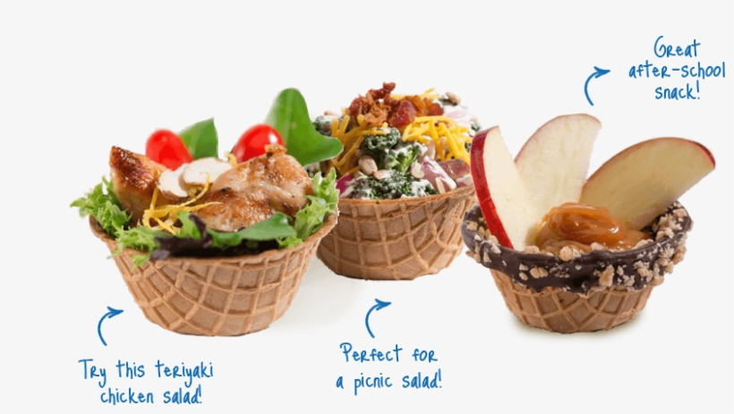 Waffle Bowl Inventions - Waffle Bowl Dessert Recipes, transparent png #3226222