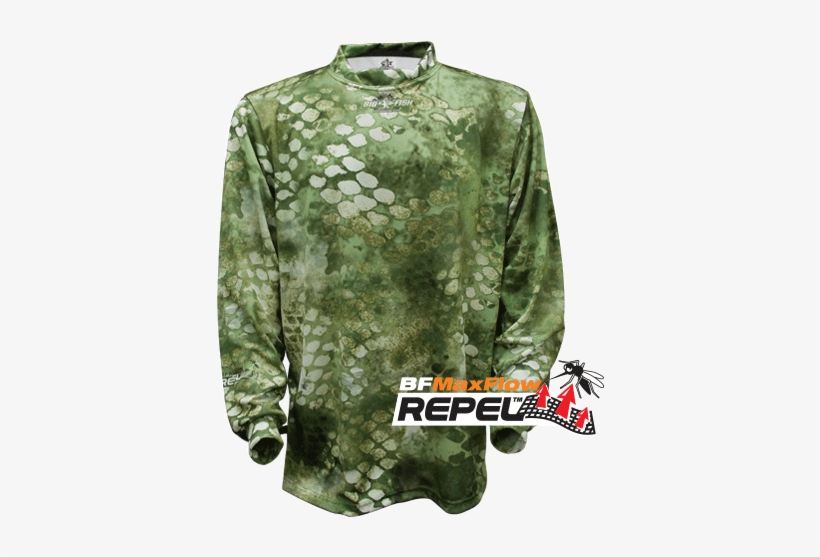 Full Camoscale Assault Green - Green Fish Scale Shirt, transparent png #3226304