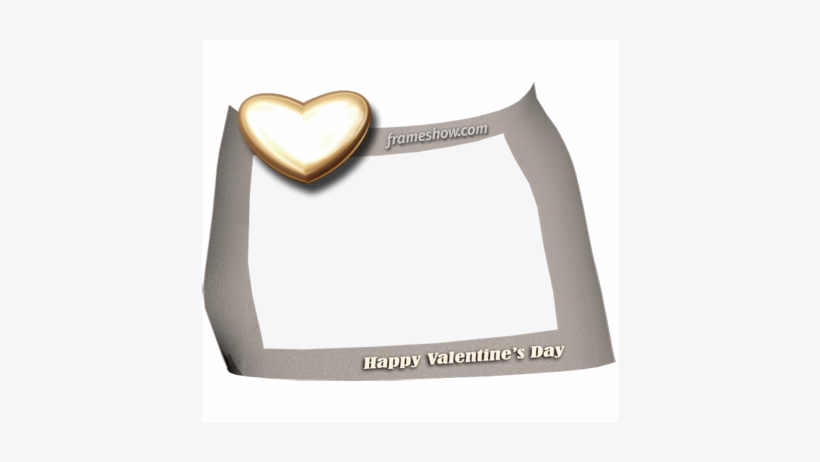 Happy Valentine's Day Photo Frame - Heart, transparent png #3226336