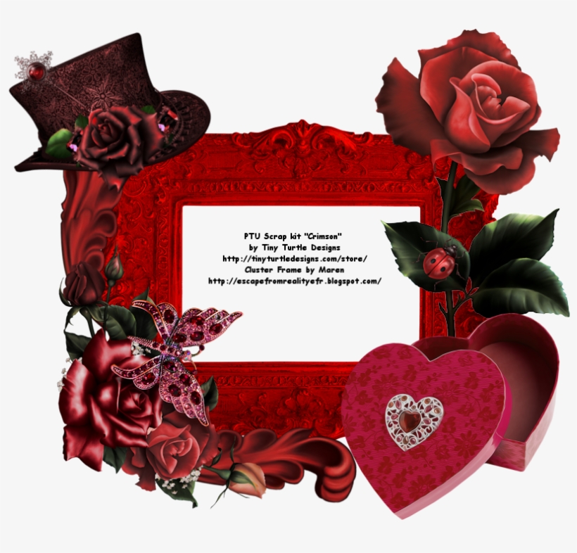 Then Right Click And Select Save Image As - Cluster Frame Valentines Png, transparent png #3226484
