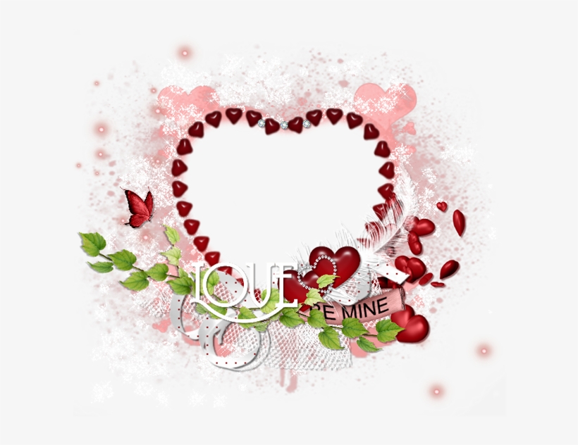 Ftu Cluster Frame - Valentine Heart Frame Png, transparent png #3226578