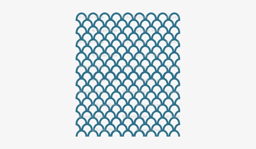 Sea Scallops - Scalamandre Pomfret Aqua On Beige Fabric - 26692-009, transparent png #3226600