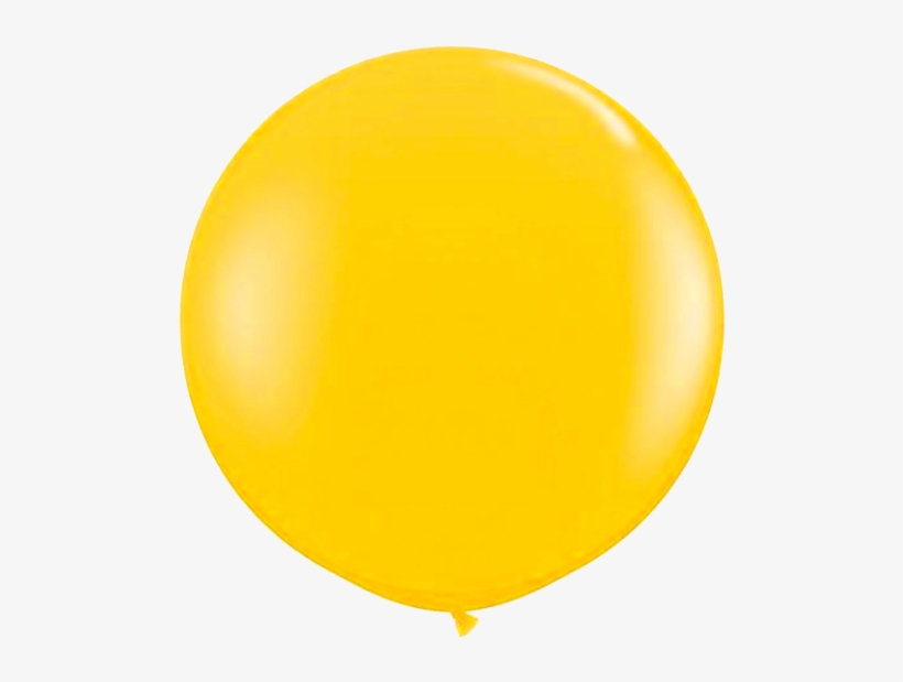 Sunshine Yellow Jumbo Balloons 60cm - Round Balloon, transparent png #3227011