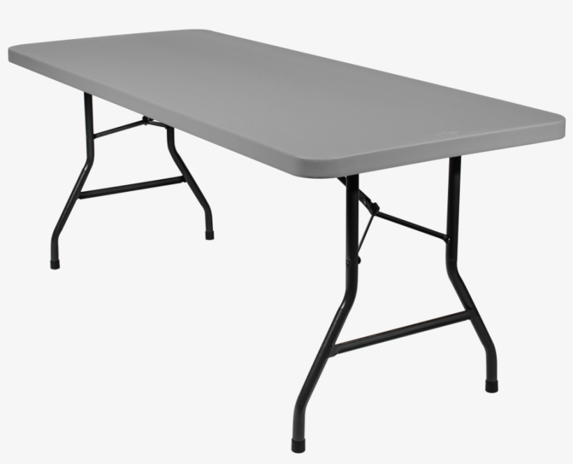 6 Foot Banquet Plastic Blow Mold Folding Table, Grey - Blow Molding Table Transparent, transparent png #3227546