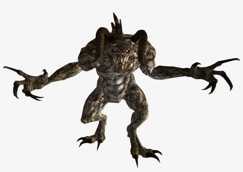 Leon Kennedy & Chris Redfield Runs The Monster Gauntlet - Fallout New Vegas Deathclaw, transparent png #3227804