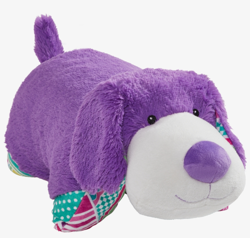 Colorful Purple Puppy Pillow Pet - Pillow Pets, transparent png #3227892