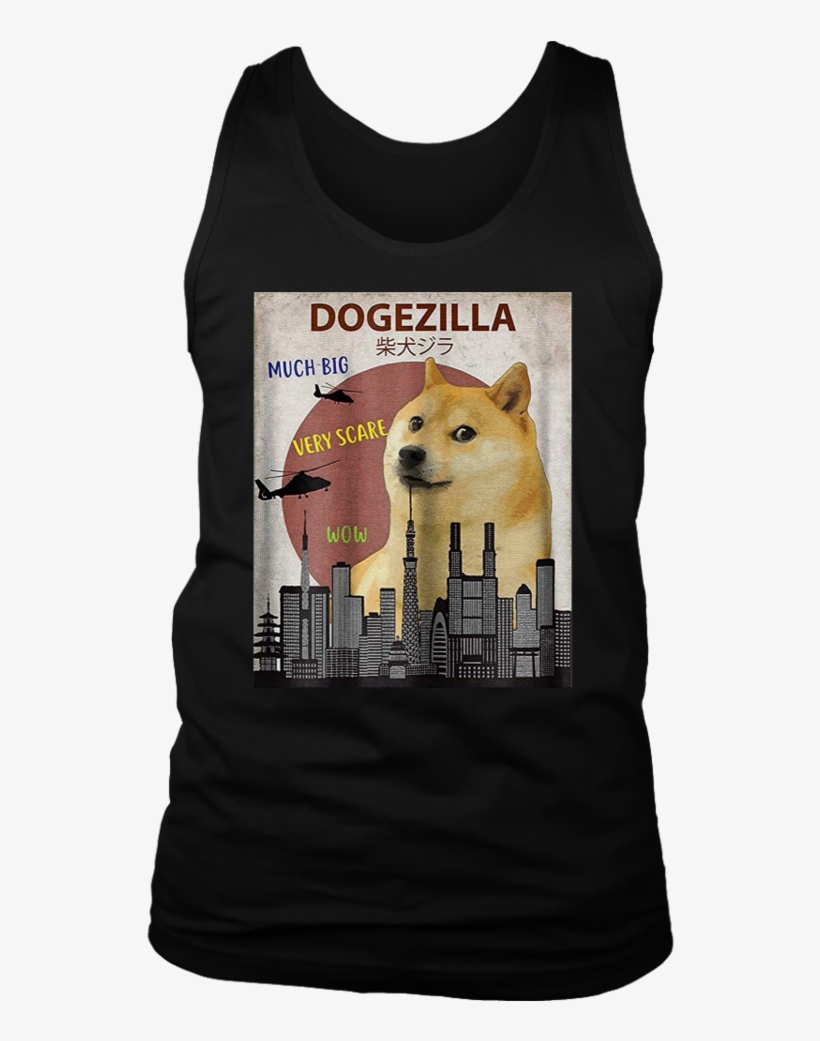 Dogezilla Shirt Funny Doge Meme Shiba Inu Dog Shirt - Dogezilla Tshirt Funny Doge Meme Shiba Inu Dog Shirt, transparent png #3228407