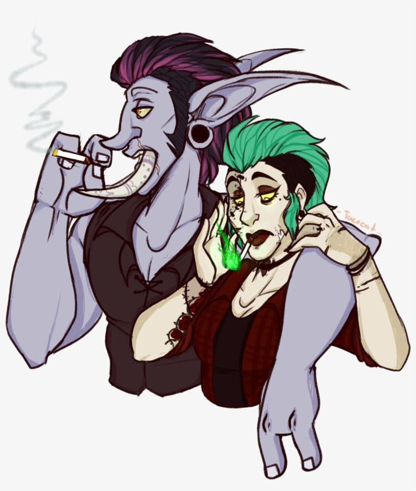 Artists On Tumblr World Of Warcraft Forsaken Troll - Cartoon, transparent png #3228479