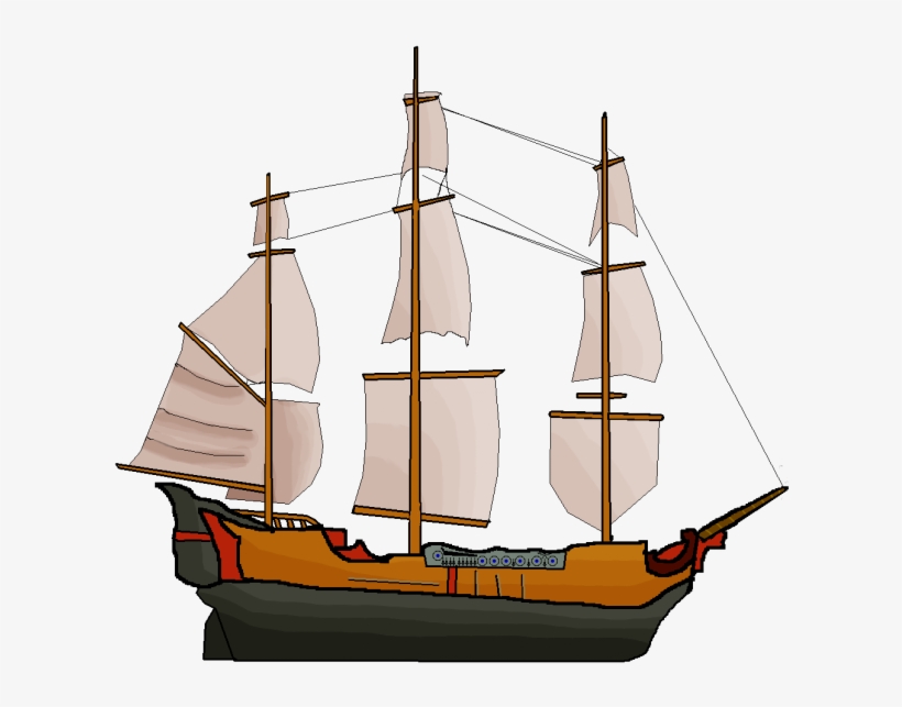 Large Pirate Ship Image - Pirate Ship Boat Sprite, transparent png #3228955