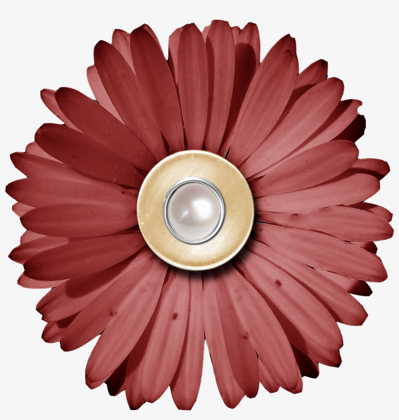 Download Zipped Elements Here - Flower Digital Scrapbook Embellishments, transparent png #3229065