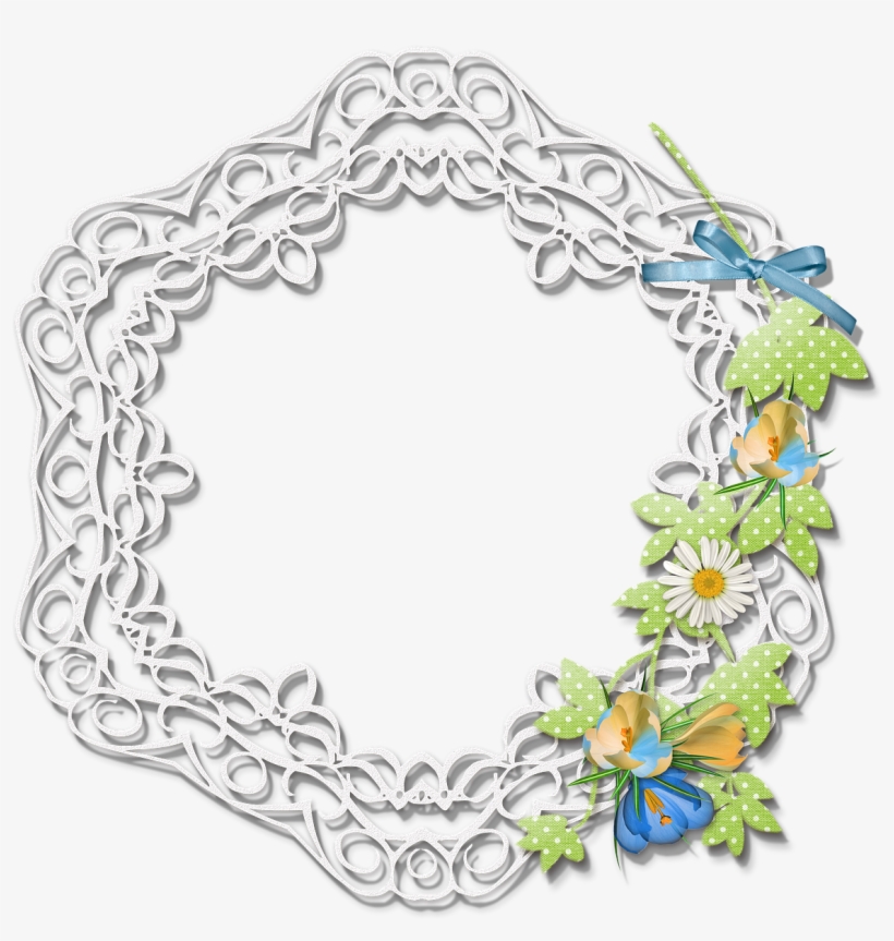 Scrapbook, Element, Lace, Embroidery, Nature, Side - Скрапбукинг Png, transparent png #3229153