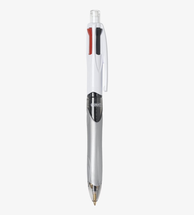 Product Image - Bic 4 Color Pen With Pencil, transparent png #3229242