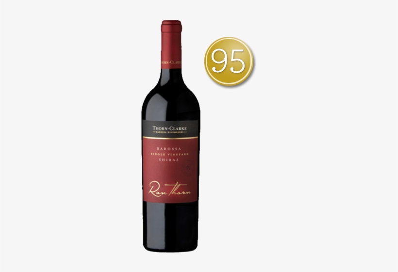 2014 Thorn-clarke Ron Thorn Shiraz - Wine Bottle, transparent png #3230032