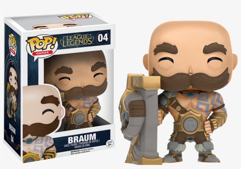 Braum Pop Vinyl Figure - Pop League Of Legends Braum, transparent png #3230671