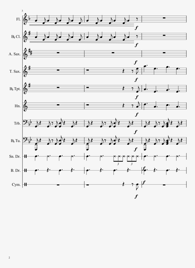 Braum Sheet Music Composed By Christian 'praeco' Linke/ - Flute, transparent png #3231302