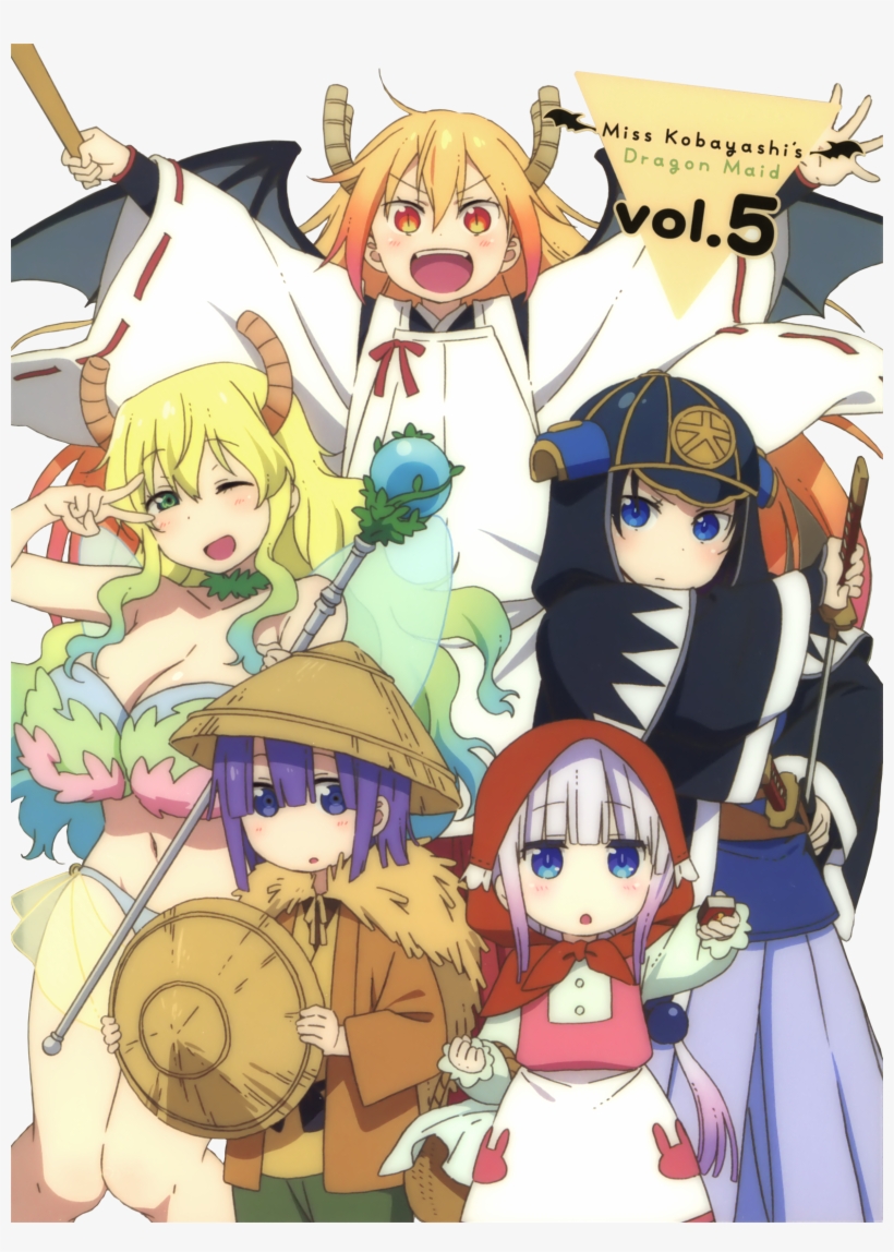 Download Png - Miss Kobayashi's Dragon Maid Vol 5, transparent png #3231365