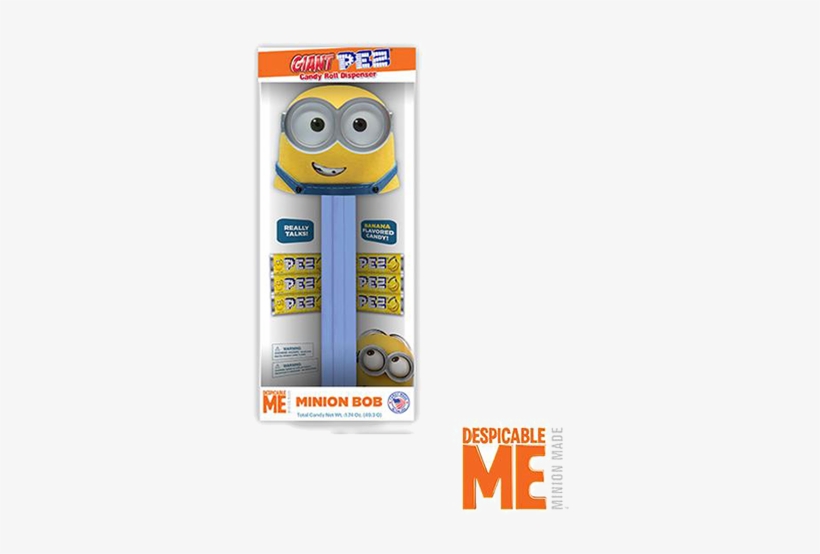 Giant Pez Despicable Me Minion Bob Candy Dispenser - Giant Pez Minion, transparent png #3231590