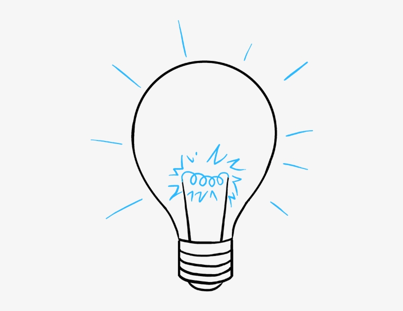 How To Draw Light Bulb - Drawing, transparent png #3231844