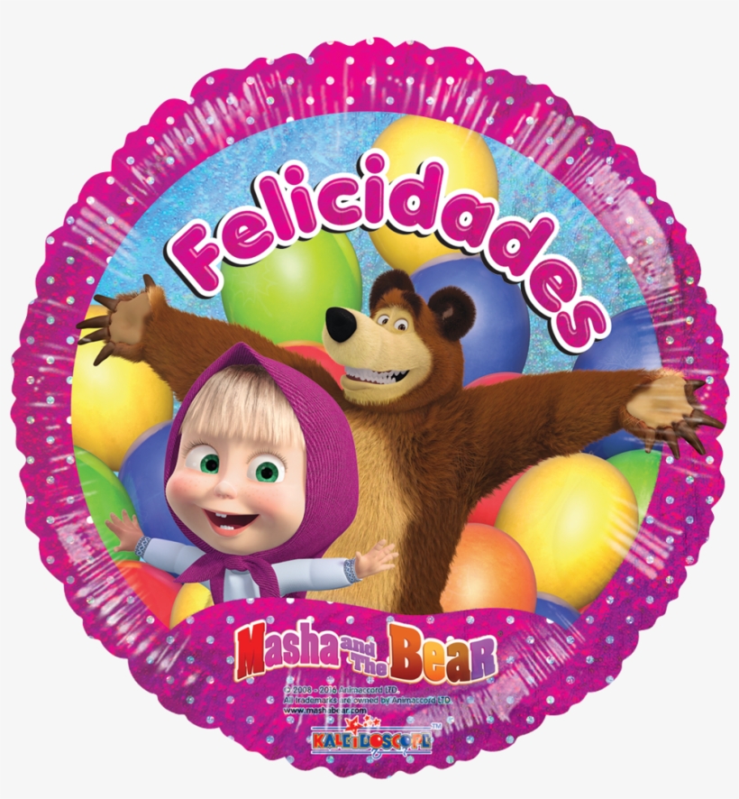 Masha Y El Oso Festivo - Masha Y El Oso Feliz Cumpleaños - Free Transparent  PNG Download - PNGkey