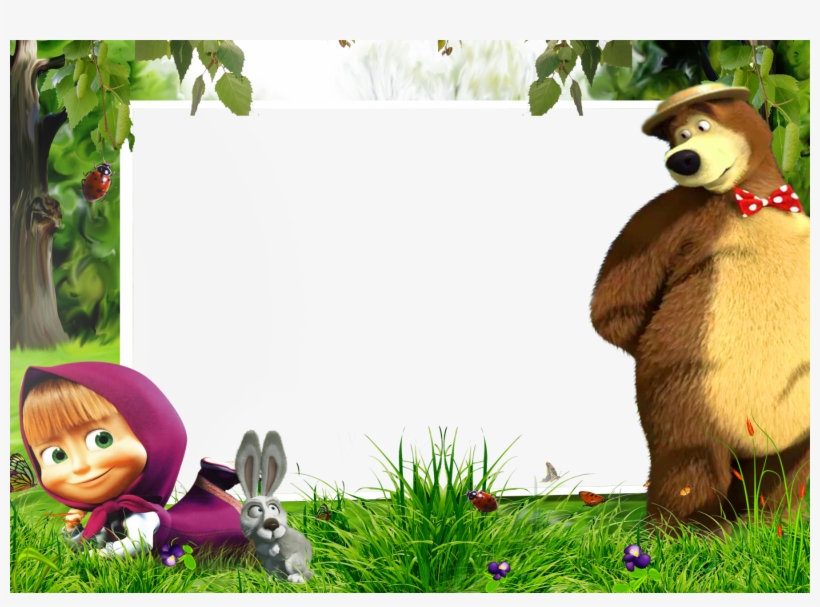 Efecto De Fotos De La Categoría - Bingkai Masha And The Bear, transparent png #3231969