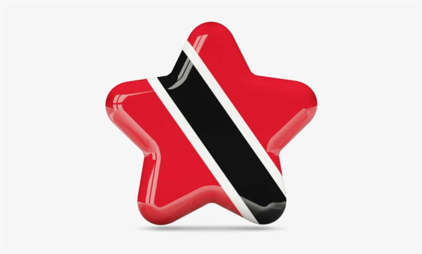 Illustration Of Flag Of Trinidad And Tobago - Puerto Rico Flag Star, transparent png #3232486