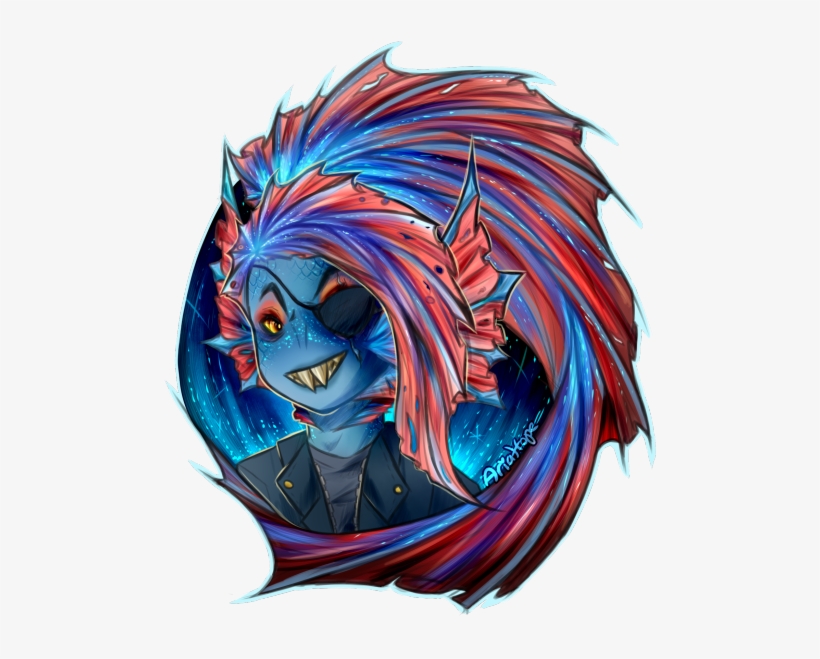 Undyne From Undertale - Illustration, transparent png #3232597