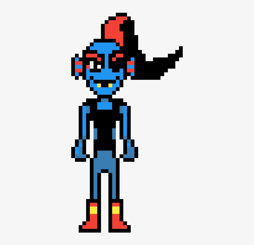 Undyne - Undertale Undyne Pixel, transparent png #3232688