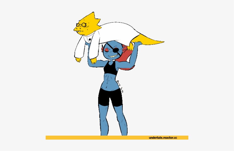 Игровой Арт,game - Undertale Alphis Et Undyne, transparent png #3232852