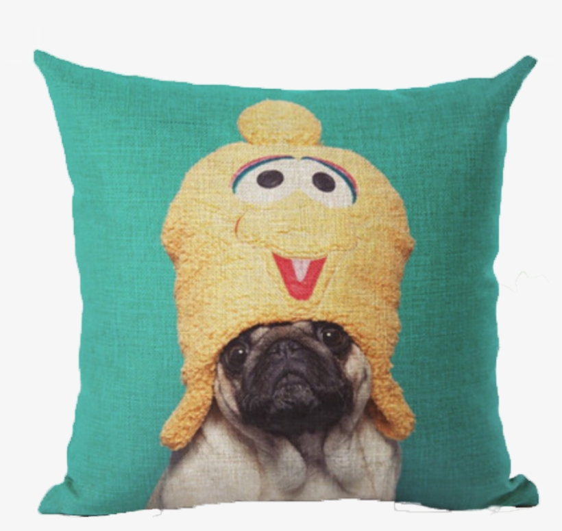 Chicken Head Pug Pillow - Almohadas Pug, transparent png #3233450