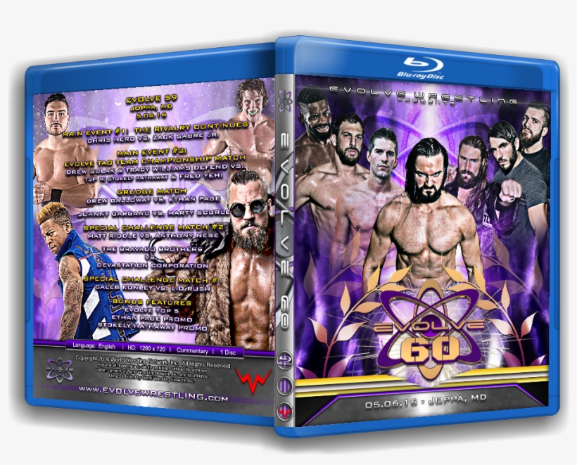 Evolve 60 Blu-ray - Wrestler, transparent png #3234061
