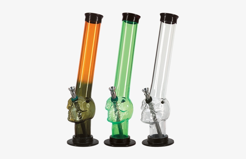 Acrylic Skull Marijuana Bong Pipas De Agua Weed Free Transparent Png Download Pngkey
