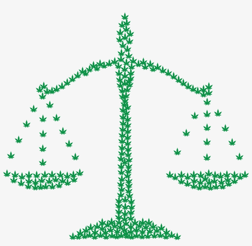 Free Clipart Of A Cannabis Marijuana Pot Leaf Scale - Legalize Marijuana Clip Art Transparent, transparent png #3234889