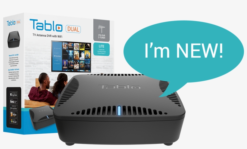 Courtesy Of Nuvyyo - Tablo Dvr 2-tuner - Wi-fi - 64 Gb - Black, transparent png #3234930