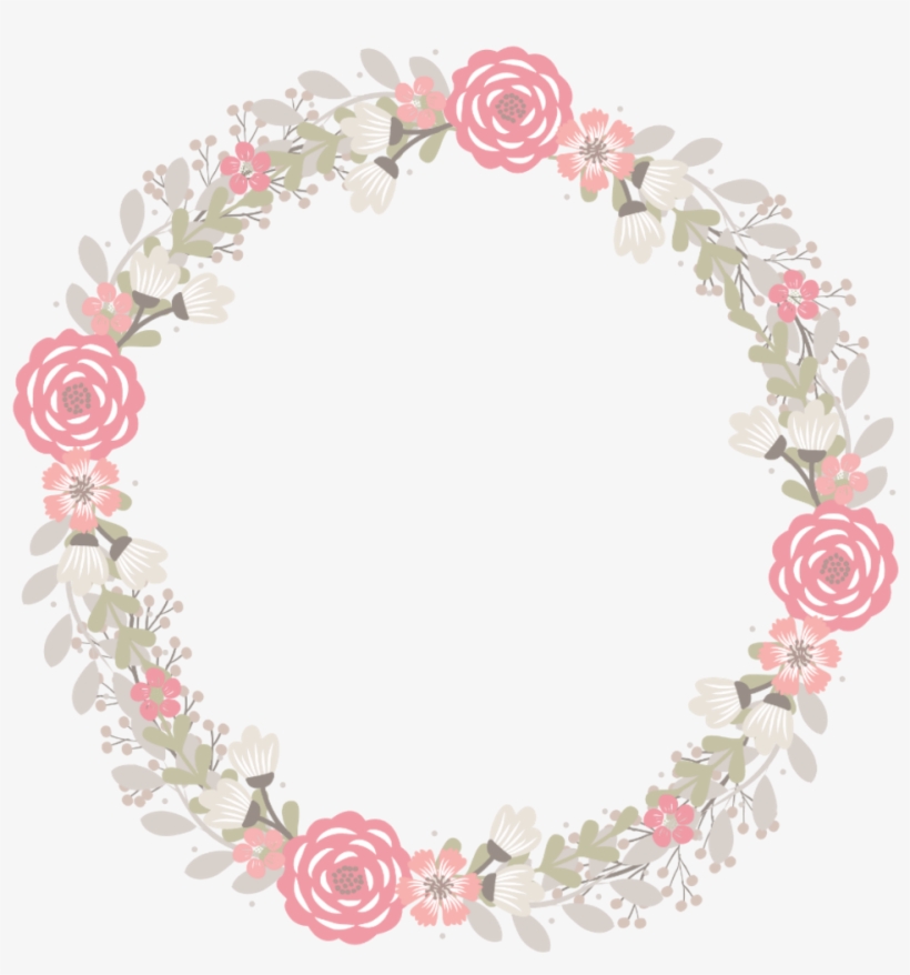 Frame Marco Flores Flower Pink Vintage Kawaii - Marco Flores Vintage Png, transparent png #3235291