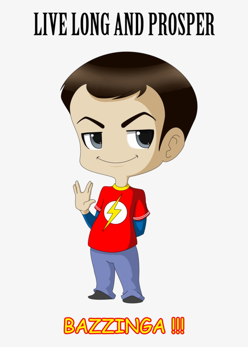 Bazinga - Sheldon Cooper Chibi, transparent png #3235602