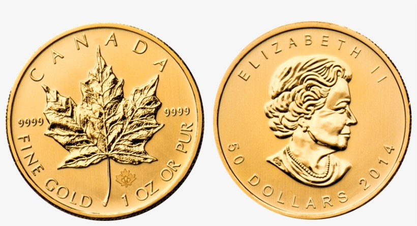 Gold Canadian Maple Leaf - Classic Coin, transparent png #3235666