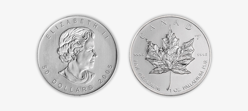 Palladium Canadian Maple Leafs - Wiener Philharmoniker Silver Coin, transparent png #3235686