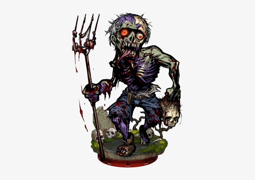 Zombie Head Collector Figure - Illustration, transparent png #3235851