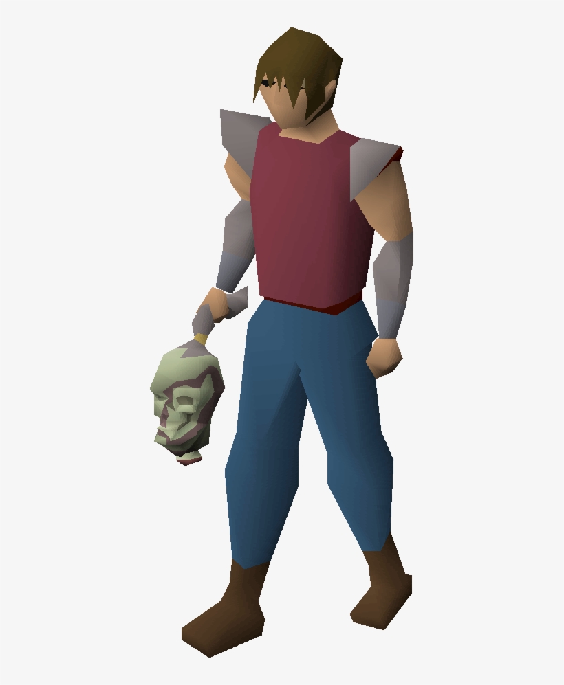 Zombie Head Equipped - Runescape Blacksmith, transparent png #3235888