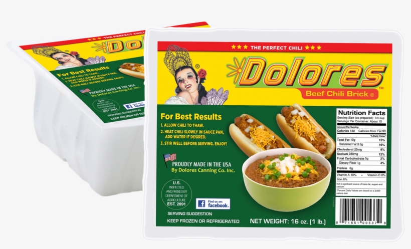 Dolores Chili Brick-beef - Dolores Chili Brick, transparent png #3236148