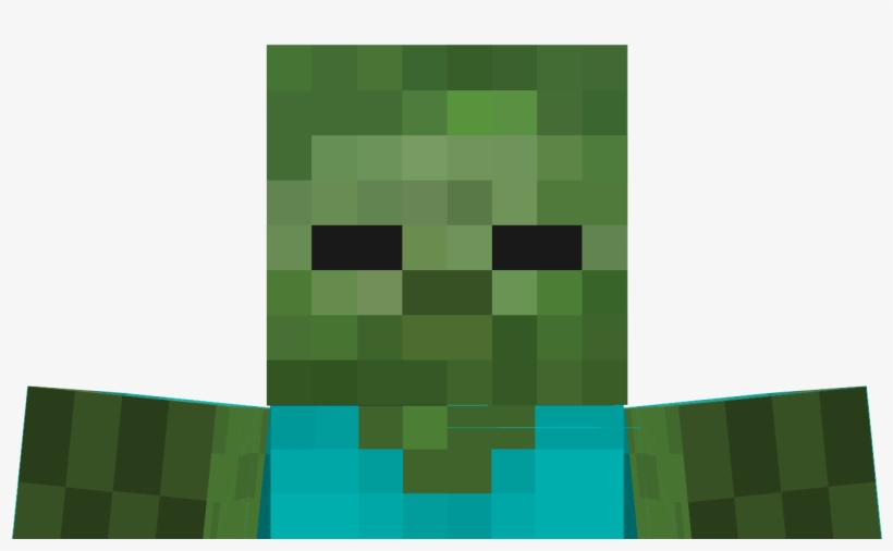 Caixa De Spawn Minecraft Zombie Head Minecraft - Transparent Background Minecraft Png, transparent png #3236534