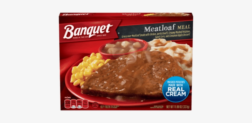 Meatloaf Meal - Banquet Tv Dinner Meatloaf, transparent png #3236703
