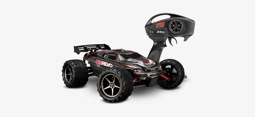 Traxxas Is Ready To Race - Traxxas E-revo Vxl 1/16 4wd Monster Truck W/ Tsm 71076-3, transparent png #3236721